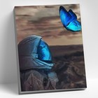 Картина по номерам «Космонавт с бабочкой», 40 × 50 см, 20 цветов - фото 319520906