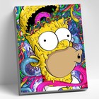 Картина по номерам «Гомер с пончиком», 40 × 50 см, 25 цветов - фото 8848328