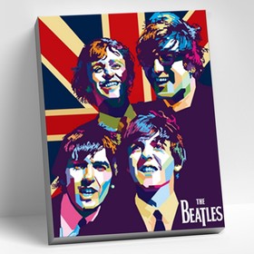 Картина по номерам 40 × 50 см The beatles, 21 цветов 9699991