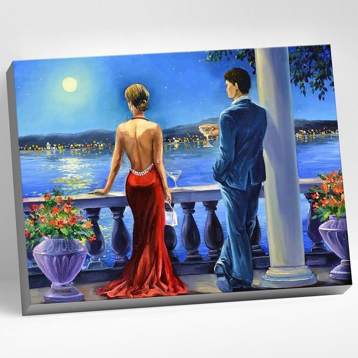 Картина по номерам «Романтический вечер», 40 × 50 см, 36 цветов - Фото 1
