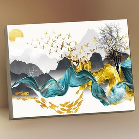 Картина по номерам с поталью 40 × 50 см «Ввысь» 21 цвет