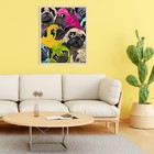 Картина по номерам с поталью 40 × 50 см «Мопс. Арт» 23 цвета - фото 22274753