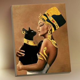 Картина по номерам с поталью 40 × 50 см «Царица Египта» 20 цветов