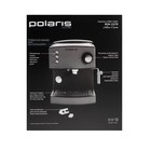 Кофеварка Polaris PCM 1527E, рожковая, 850 Вт, капучинатор, чёрная - фото 51340397