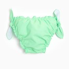 Плавки для девочек, цвет зелёный, рост 92-98 см - фото 22275436