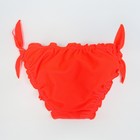 Плавки для девочек, цвет красный, рост 92-98 см - фото 22275451