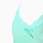 Ночная сорочка женская «Двойной ажур», цвет ментол, размер 48 - Фото 2