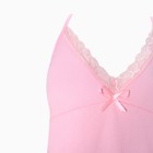 Ночная сорочка женская «Двойной ажур», цвет розовый, размер 48 - Фото 2