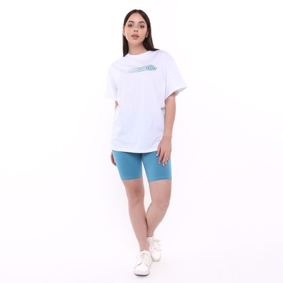 Комплект женский (футболка/шорты), цвет лазурит/белый, размер 50