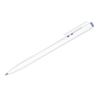 Ручка шариковая автоматическая СТАММ синяя, 0,7мм, белый корпус - фото 319522038