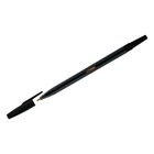 Ручка шариковая СТАММ "049" черная, 0,7мм, тонированный корпус - фото 319522044