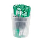 Ручка шариковая СТАММ "РШ 800" зеленая, 0,7мм, прозрачный корпус - Фото 5