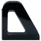Лоток для бумаг вертикальный СТАММ "Фаворит", тонированный черный, ширина 90мм - фото 7545409