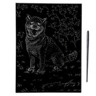 Гравюра 18 × 24 см, Собаки «Акита-ину» (золото) - фото 43742819