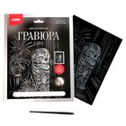 Гравюра большая с эффектом серебра «Шотландская вислоухая» 9661819 - фото 16377306