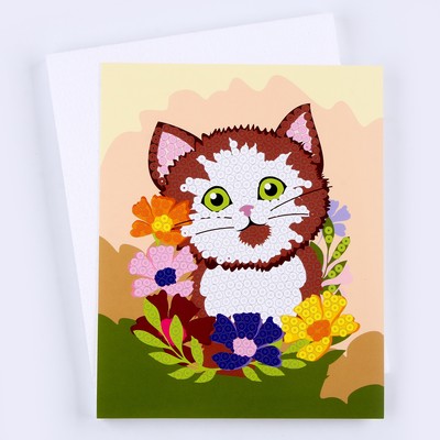 Картина из пайеток «Котёнок»