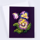 Картина из пайеток 20 × 25 см «Анютины глазки» - фото 24369366