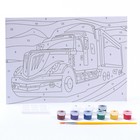 Картина по номерам для малышей «Американский грузовик» - фото 31067952