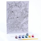 Картина по номерам для малышей «Весенние птички» - фото 31067959