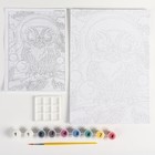 Картина по номерам для малышей «Зимняя совушка» - фото 42890480