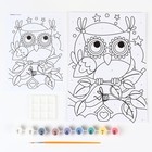 Картина по номерам для малышей «Совушка» - фото 24609847