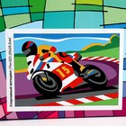 Картина по номерам для малышей «Спортивный мотоцикл» - Фото 3