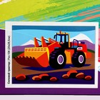 Картина по номерам для малышей «Транспорт» «Силовой трактор» - Фото 3