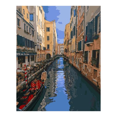 Картина по номерам на картоне «Венецианский канал», 40 × 50 см
