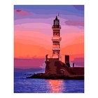 Картина по номерам на картоне 40 × 50 см «Вечерний маяк» - фото 319523010