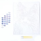 Картина по номерам на картоне «Кот и васильки», 40 × 50 см - фото 24551202