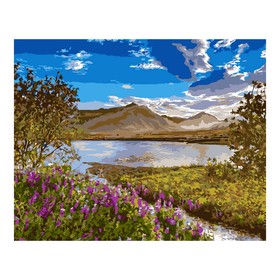 Картина по номерам холст на подрамнике 40 × 50 см «Озеро Текапо»