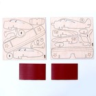 Конструктор из дерева «Самолёт» 20 деталей, 19,5х17,7х7,2 см, в комплекте краски, кисточка и наждачная бумага - Фото 3