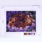 Алмазная мозаика 21 × 30 см, (полное заполнение) «Оленёнок в цветах» - Фото 2