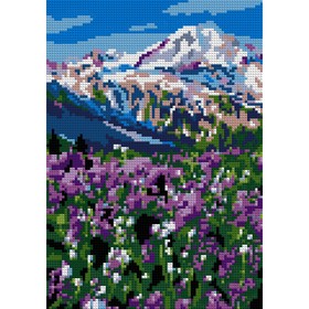 Алмазная мозаика 21 × 30 см, (полное заполнение) «Цветочные луга»