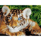 Алмазная мозаика 30 × 40 см, (полное заполнение) «Голубоглазый тигрёнок» - фото 10554654