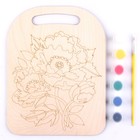 Роспись по дереву. Доска «Маки» - фото 24609908