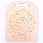 Роспись по дереву. Доска «Маки» - фото 24609909