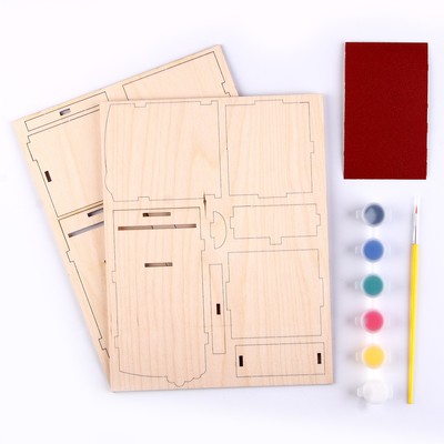 Роспись по дереву, карандашница «Лиса художница»