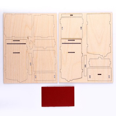 Роспись по дереву, карандашница «Лиса художница»