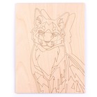 Роспись по дереву. Картина. Нео-животные «Мудрый кот» - фото 24597732