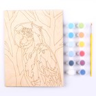 Роспись по дереву. Картина. Нео-животные «Яркий попугай» - фото 24597737