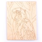 Роспись по дереву. Картина. Нео-животные «Яркий попугай» - фото 24597738