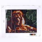 Алмазная мозаика 30 × 40 см, (частичное заполнение) «Мудрый лев» - Фото 2