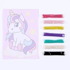 Фреска. Картина из песка «Единорожка» - фото 22492767