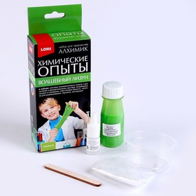 Химические опыты. Волшебный лизун «Зеленый» 9662382