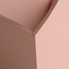 Кашпо деревянное "Виллиан Лонг", с ручкой,16×12,5×10 см, розовый коралл - фото 42640115