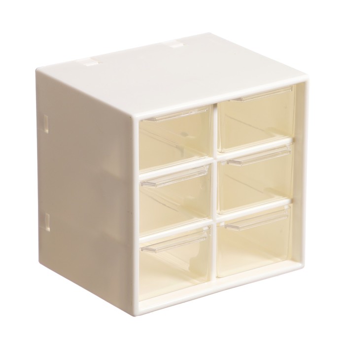 Органайзер-подставка настольный deVENTE Cube 11,8 х 12,2 х 9,7 см, пластик, белый