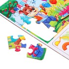 Настольная игра «Азбука», лото 30 фишек, пазл 24 элемента - фото 25681702