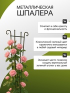 Шпалера, 230×78×1 см, металл, зелёная, «Декоративная» - фото 47527290