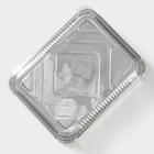 Формы для выпечки и запекания Доляна, набор 2 шт., 1.1 л, 22.5×17.5×3.5 см, фольга, серебристые - Фото 4